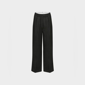 ARITZIA WILFRED THE EFFORTLESS PANT IN BLACK LINEN - 6 TALL